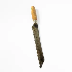 Antique Wavy Blade Serrated Knife - 13