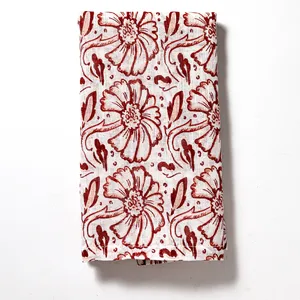 Ikea Dish towel Stripes Blue Cream and Red repeating pattern