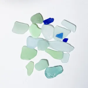 Natural Sea Glass Beach Glass Surf-Tumbled Bark Mismatched Genuine Long Beach, CA