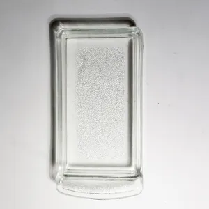 Art Deco Clear Glass Pressed Pen Vanity Tray, Butter Dish