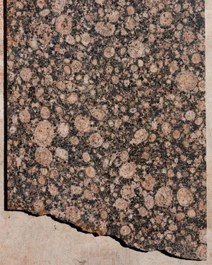 Granite Stone Rectangular countertop, Black and Mauve. tortoiseshell