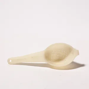 Vintage Cream Plastic Slotted Strainer Spoon Tupperware