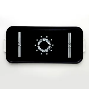 Wreath Enamel Tray - 18