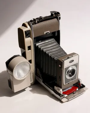 Vintage 1960s Polaroid Electric Eye 850 Land Camera, technology, tech
