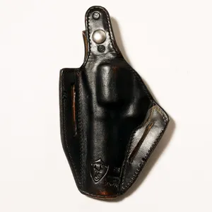 Vintage Black Leather Police Duty Gun Holster No Gun Just an Imprint