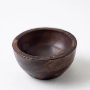 Small Dark Wood Ramekin 