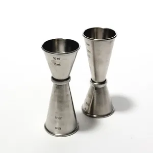 Tall Slender Silver Jigger