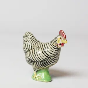Mid Century Modern Small Ceramic Salt Shaker Chicken
