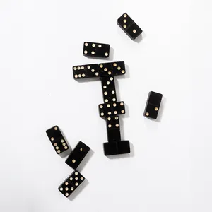 12 Vintage black and white dominoes - 2