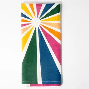 Set Dishtowels Colorful Sunburst - 28