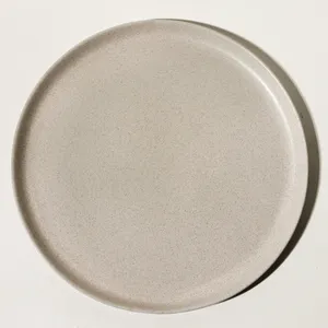 Artisan Matte Cream Melamine Dinner Plate Rustic Minimalist Set