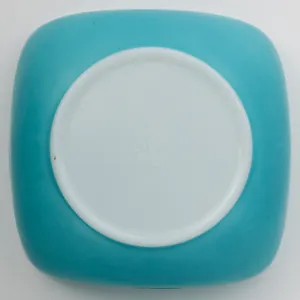 Large Square Blue Pyrex Mixing bowl - 9.25