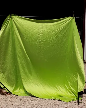 Shiny Florescent Lime Green Fabric Tablecloth Table Linen Round Large. Surface, Fabric
