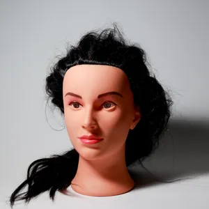 Realistic Black Hair Cosmetology Training Mannequin Head
