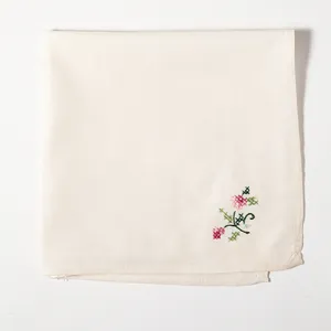 Banquet Sampler Hand Cross Stitch Napkin