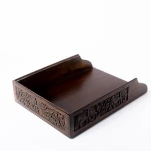 Carved Wood in/out box - 12.75