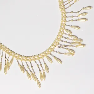 Art Deco Cream Colored Pearl Icicle Strand Garland 