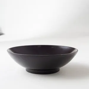 Large Pedestaled Wooden Bowl
