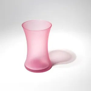 Vintage Pink Satin Finish Gathering Vase