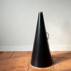 Black Cheerleader Megaphone silver metal retail