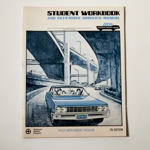 Vintage 1970s DDC Defensive Driving Student Workbook
