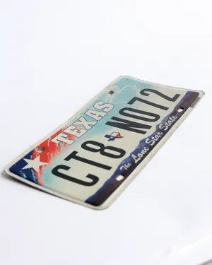 Decorative Novelty Metal License Plate from Texas 