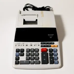 Vintage Sharp Printing Adding Calculator Office Prop