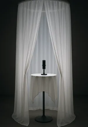 Sheer White Curtains set of 2