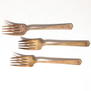 Antique Silver Plate Flatware Forks 