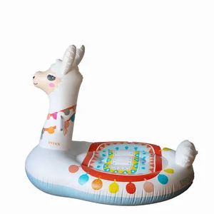 White Blow Up Llama Pool Floatie Large