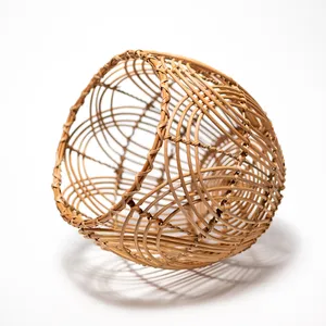 Small Thinly Woven Wicker Basket - Garden, Home decor