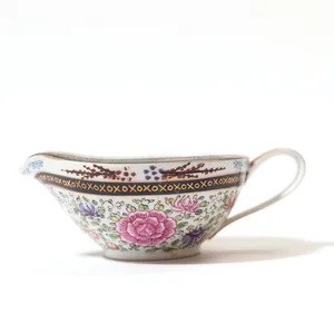 Japanese mid 1900 Gold Imari Hand Painted Gravy boat - 6.5