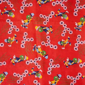 Vintage Fabric Jiminy Cricket Red - 44