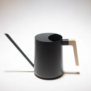 HB Design Co. Indoor Watering Can with Long Spout - 35oz Black Stainless Steel Watering Can for Indoor Plants