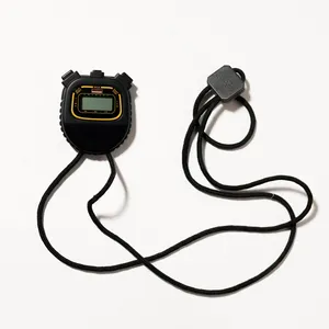 Black Digital LCD Sports Stopwatch Coaching Timer