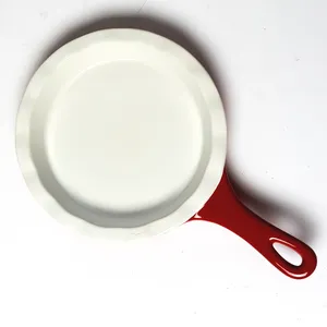 Mini Red Stoneware pan from Modern Gourmet Foods Handled Wavy Edge Mini pie plate