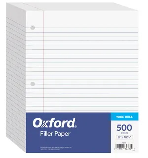 Loose Leaf Lined School Paper, Education ephemera