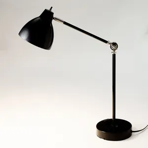 Retro Black Lamp with Chrome Details