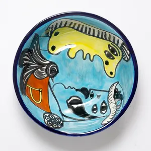 Vintage Talavera colorful characters Handpainted Mexican Pottery - 6