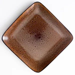 Big Brown Drippy Plate Size 10.5