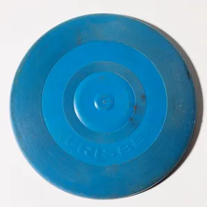 Vintage Solid Blue Plastic Frisbee 80s