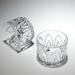 GLASSIQUE CADEAU Vintage Art Deco Crystal Lowball Cocktail Glasses 