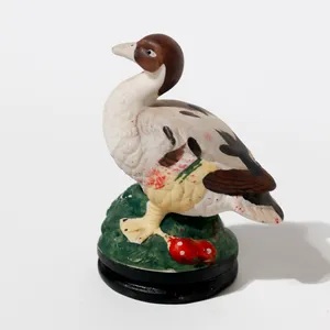 Vintage Hand-Painted Ceramic Mallard Duck Figurine Pair