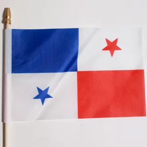 Miniature Panama Handheld Flag Patriotic Latin Decor