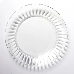 Vintage Fortecrisa of Mexico Glass Side dessert salad plate with Gorgeous Clear look and exquisite rim details