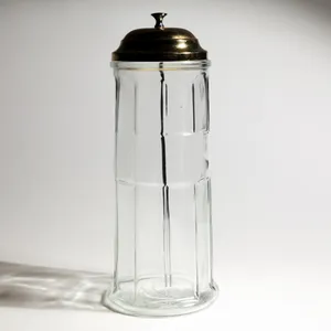 Vintage Mid-Century Chrome Lid Glass Barbershop Comb Sanitizer, Cleaner