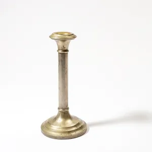 Electro PLate Nickle Silver tall timeless candle stick holder - 10.25