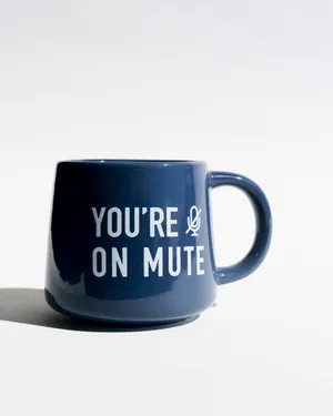 Navy Blue Coffee Mug, Tea Cup with the phrase 