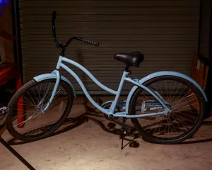 Powder Blue Retro Beach Cruiser Bicycle Prop
