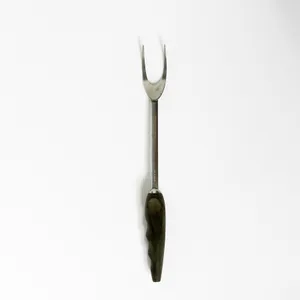 Vintage Stainless and Bakelite Meat Serving Fork - 11.5
